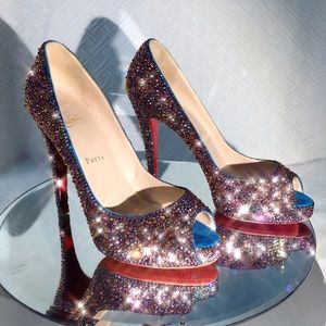 ❤️Christian Louboutin Very Privè strass
